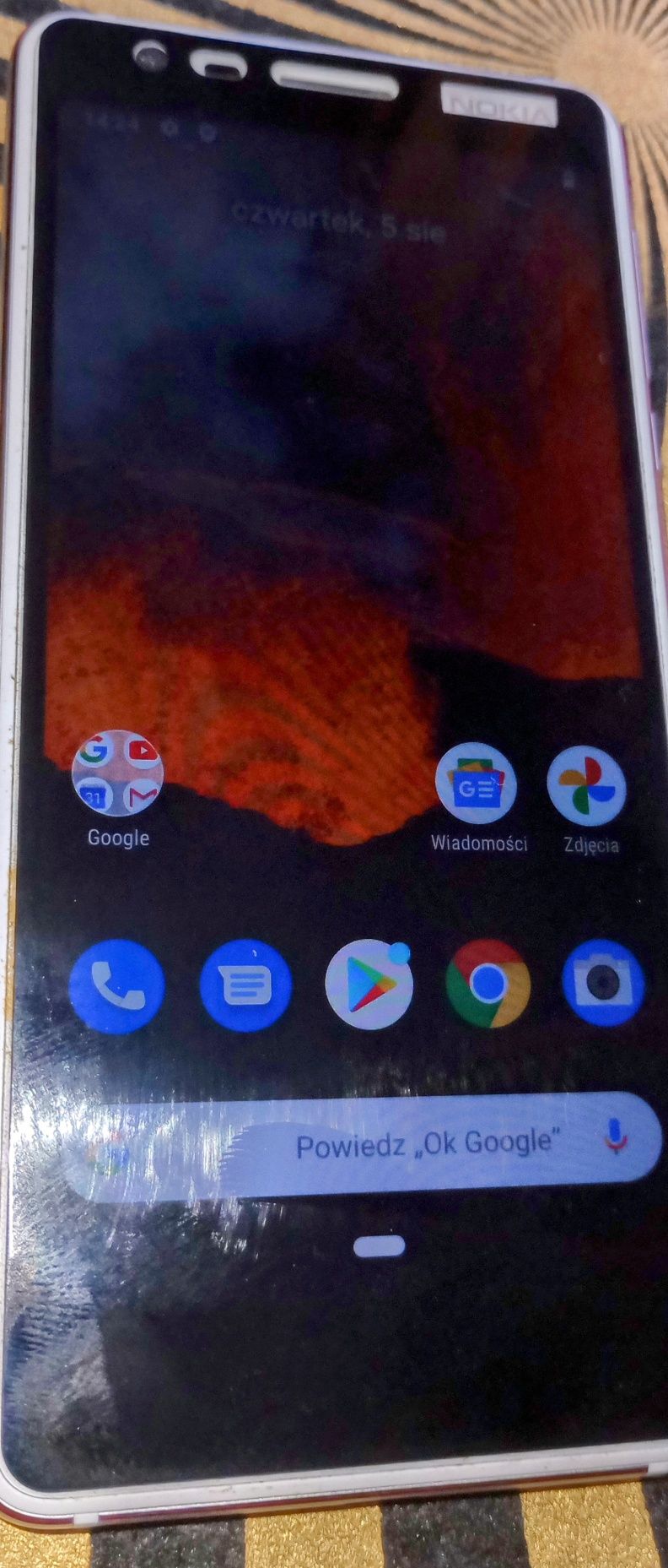 Smartfon Nokia 3.1 stan idealny plus ładowarka i etui