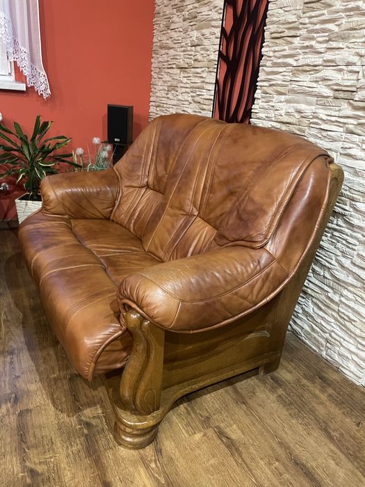 Kanapa sofa skórzana 2 i 3 osobowa