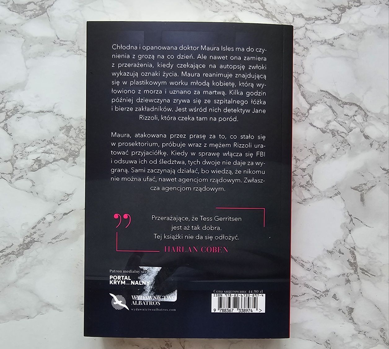 Książka "Autopsja" Tess Gerritsen