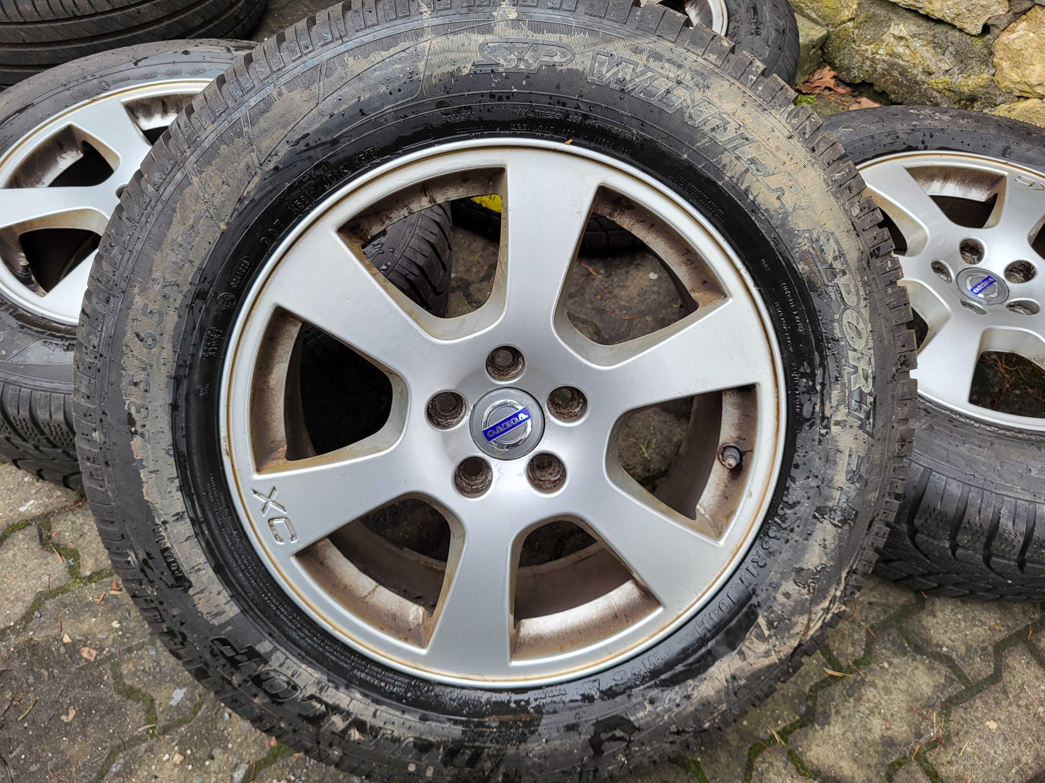 Felgi aluminiowe 17" 5x108 Volvo XC60 z oponami zimowymi