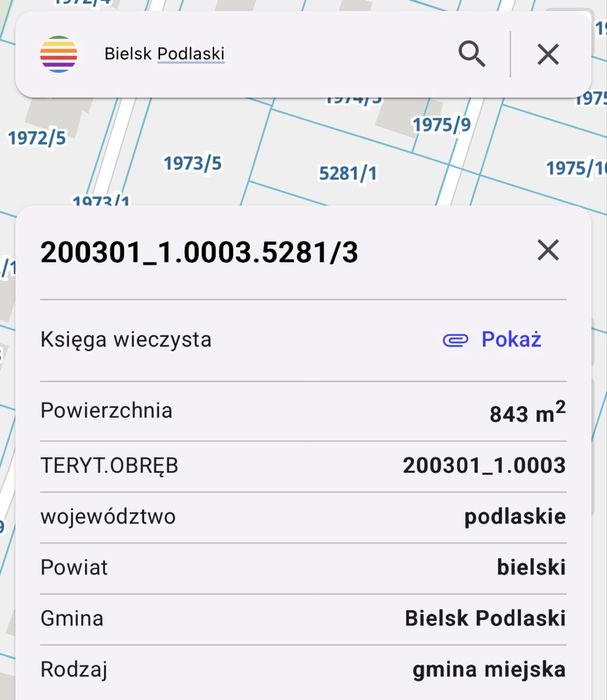 Działka pod budowę domu ul.Ogrodowa