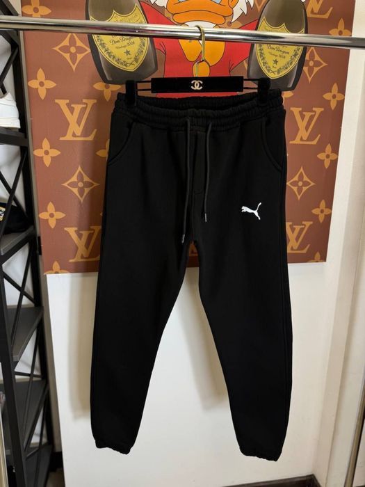 MEGA SALE -40% Мужские штаны PUMA спортивки на флисе черные осень-зима