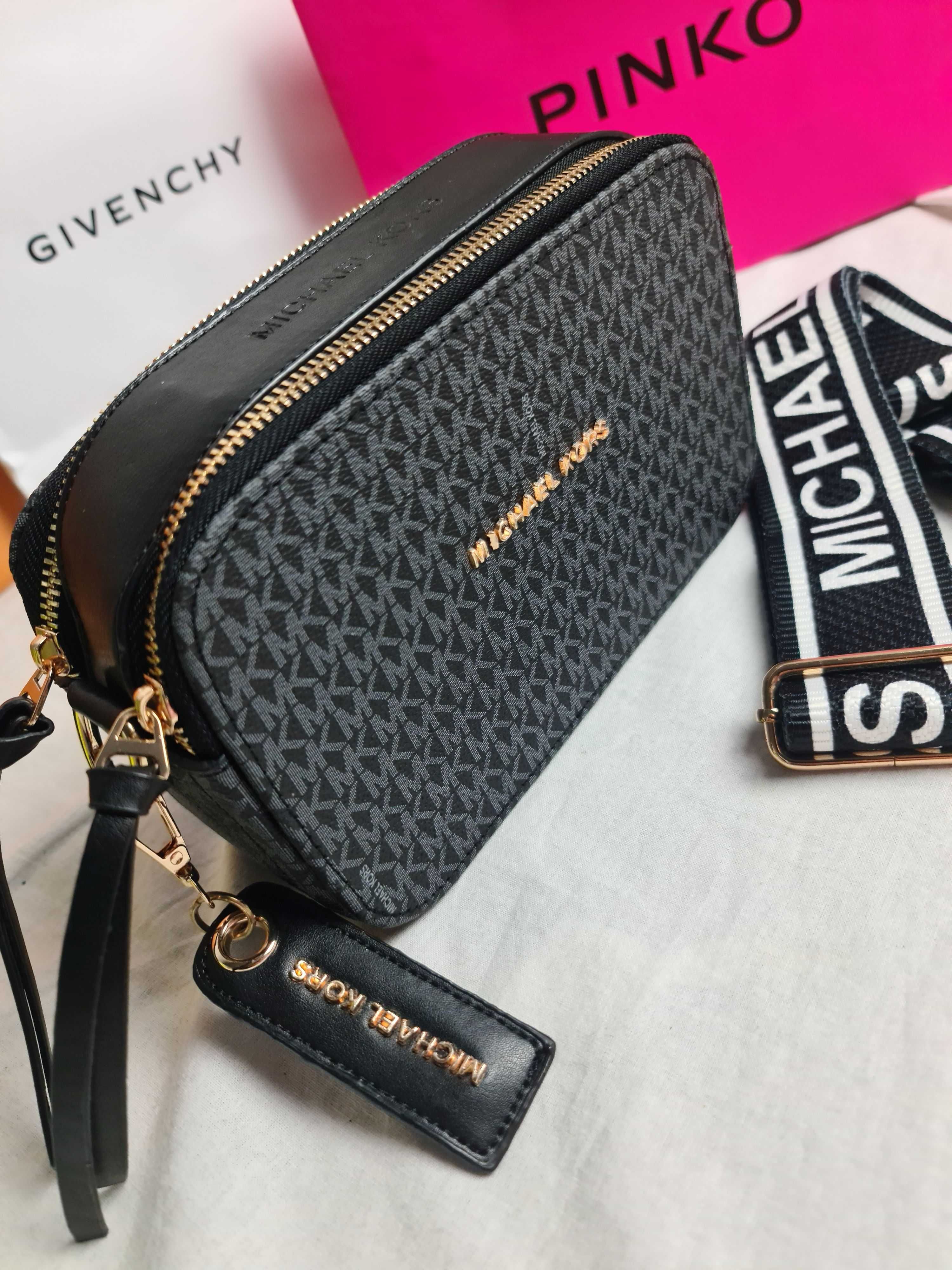 Torba michael kors kuferek grafitowa torebka damska mk