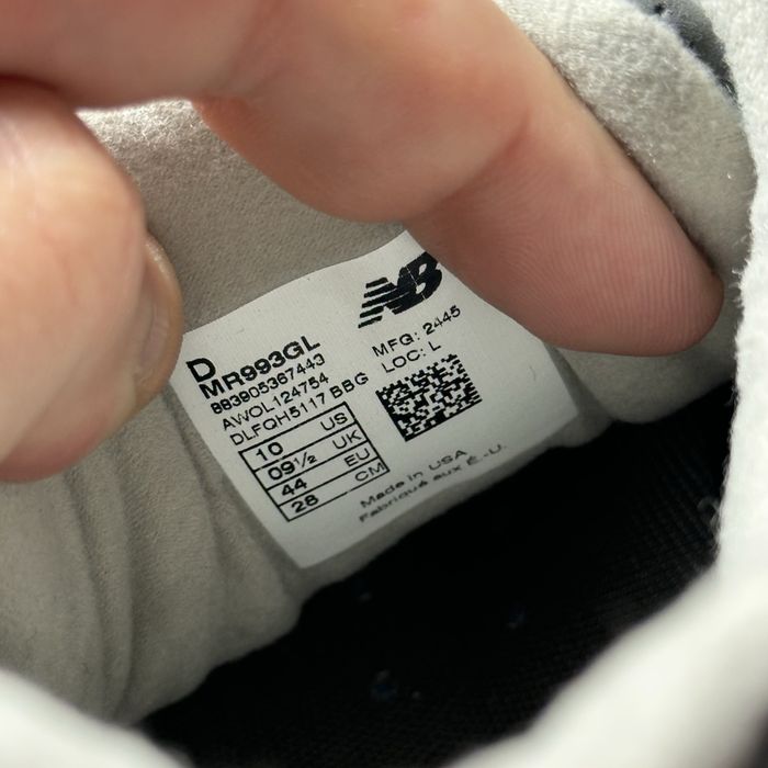 Чоловічі кросівки New Balance made in USA 993 Grey Mr993Gl