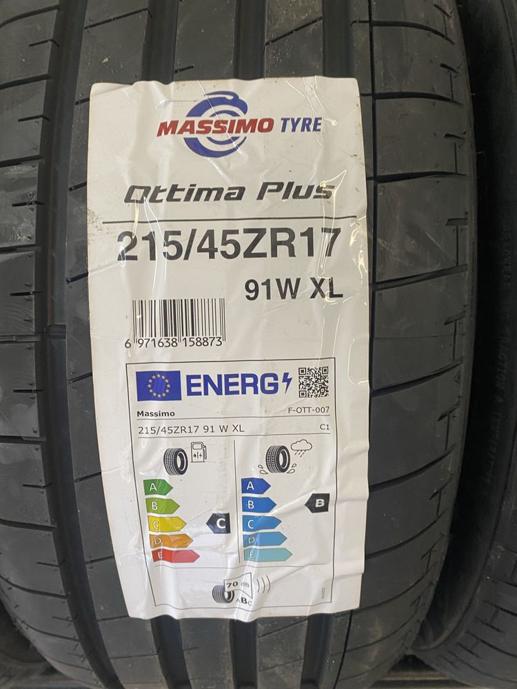 4x 215/45 ZR17 91W XL Massimo Tyre Ottima Plus NOWE 2023