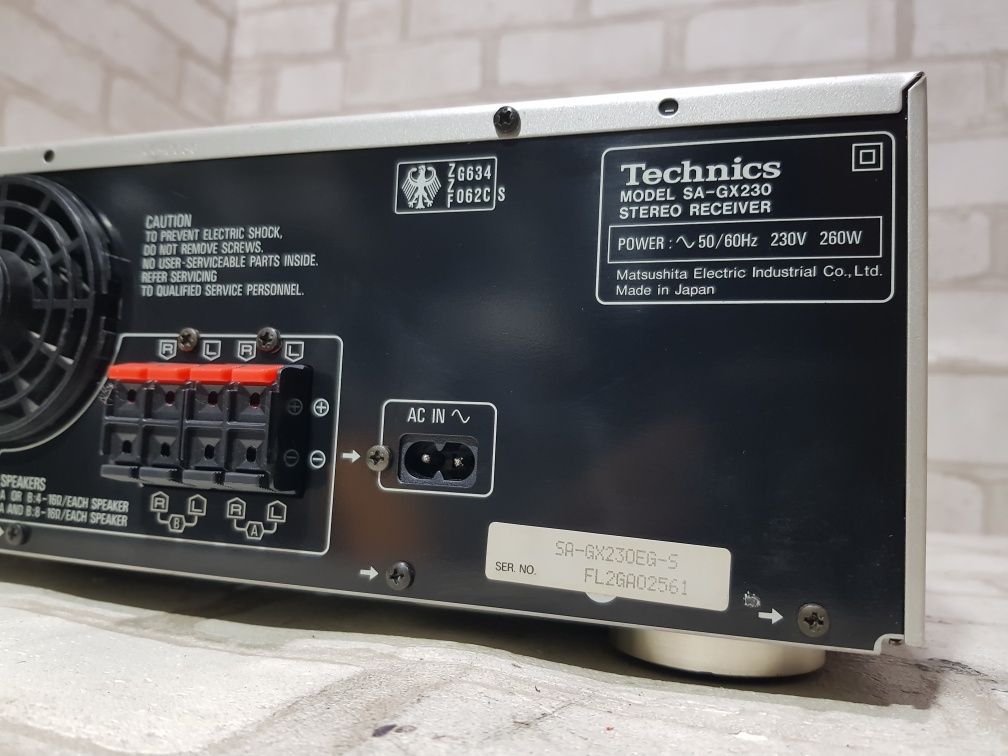 Стерео ресивер/підсилювач TECHNICS SA-GX 230, *2x70 Вт, б/у з Німеччин