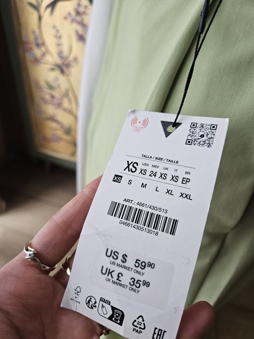 Spodnie damskie szerokie nogawki z Wysokim Stanem Zara Wide Leg S/M Z