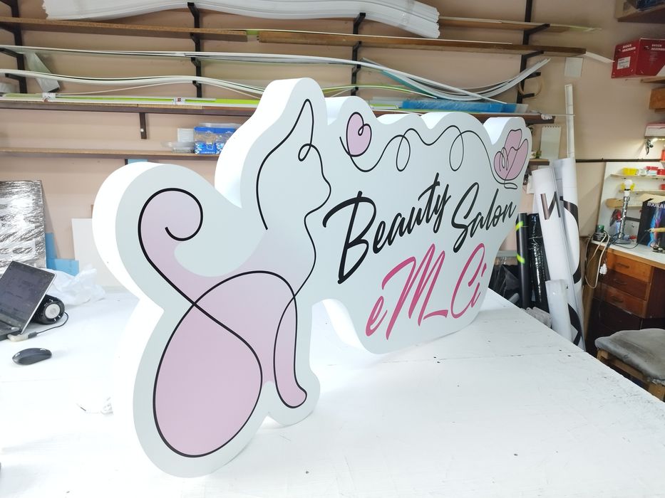 Вивіска для салону краси 1.5х0.37м 1900грн! Перукарні, Барбершоп, Бане