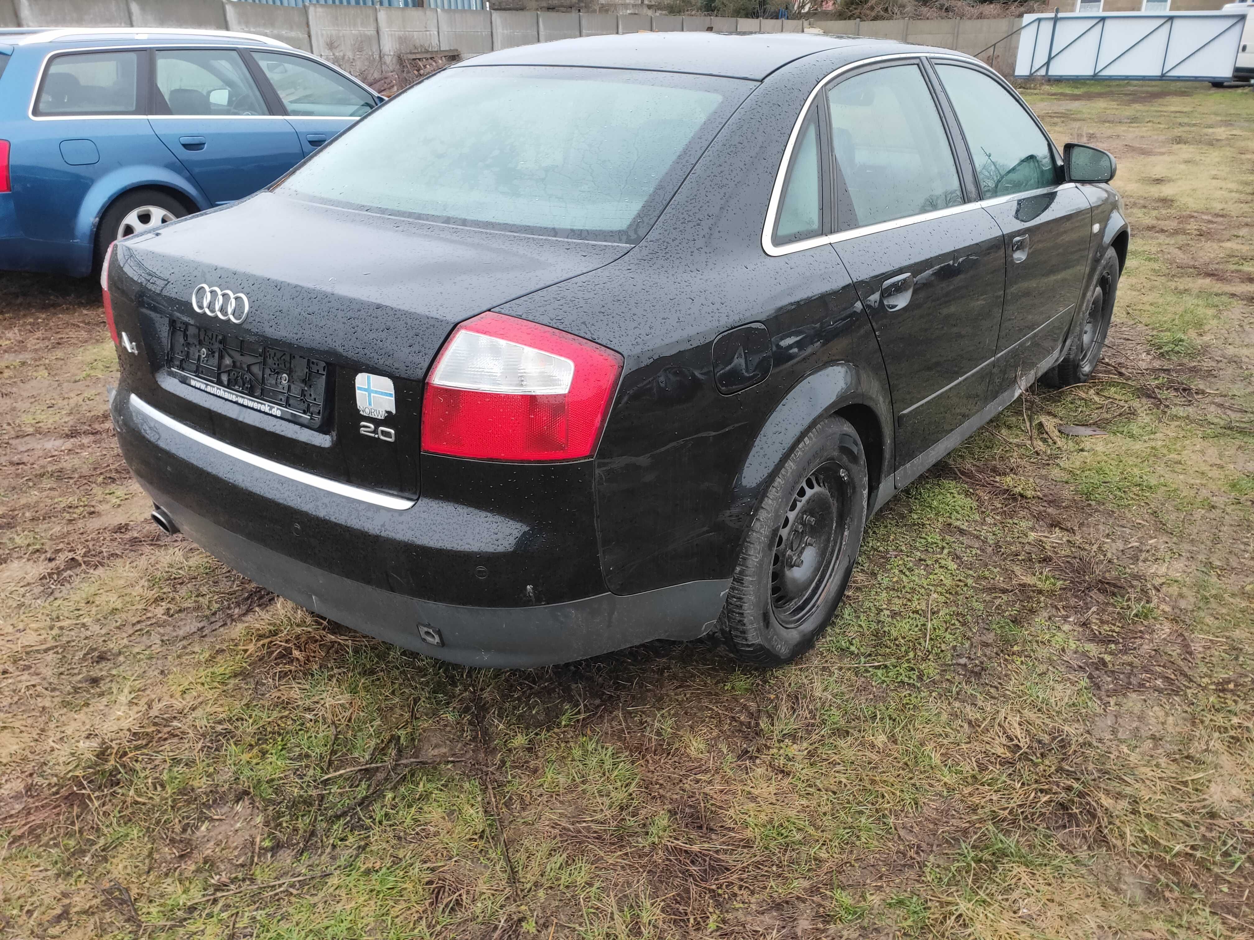 #CZĘŚCI Audi A4 B6 2,0 ALT Ly9b Zderzak LAMPA SILNIK Maska Drzwi skóra