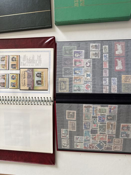 Selos em albuns e cartas