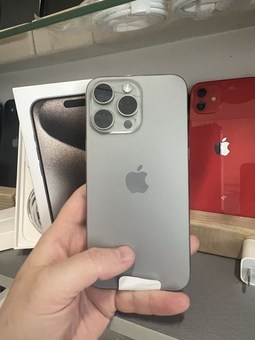 iPhone 15 Pro Max 256gb Natural Titanium Neverlock Ідеальний стан