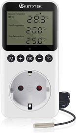 Kontroler temperatury cyfrowy z sondą Termosta Timer-KETOTEK KT3200PRO