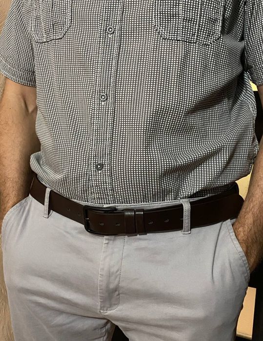 Мужской ремень , материал экокожа, длина 120, 130см