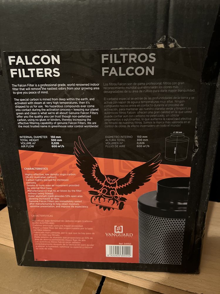 Filtro de carvão ativado Falcon