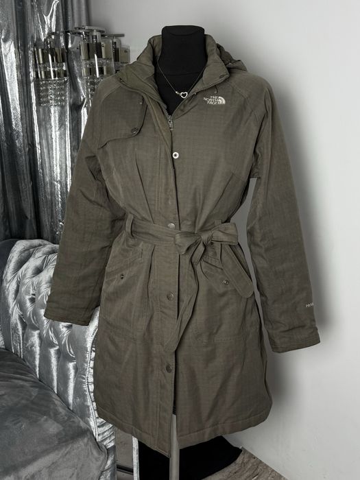 Plaszcz damski hyvent ocieplany dlugi z kapturem the north face