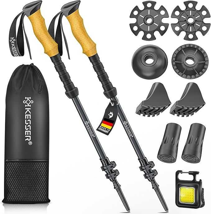 kijki Nordic Walking Kijki trekkingowe składane/teleskopowe 105-135 cm