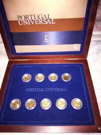 Coleção Portugal Universal moedas de ouro