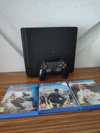 [PS4] Konsola PlayStation 4 Slim + Pad Sony + 3 Gry