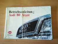 Instrukcja do samochodu Audi 80 Avant