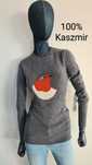 Sweter 100% Kaszmir. Rozmiar S 36. Ptaszek Ptak Bird Sikorka