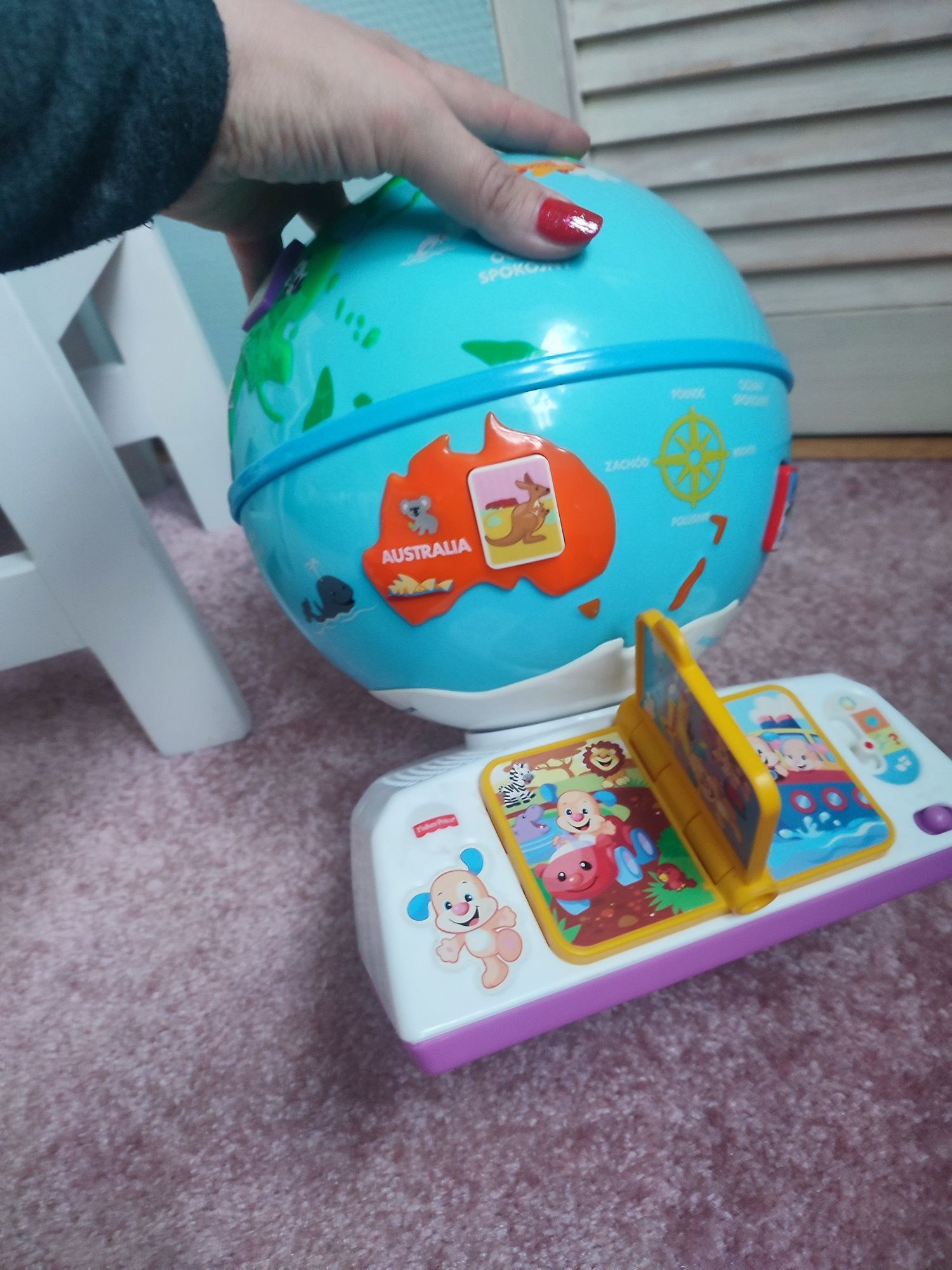 Fisher Price edukacyjny globus odkrywcy