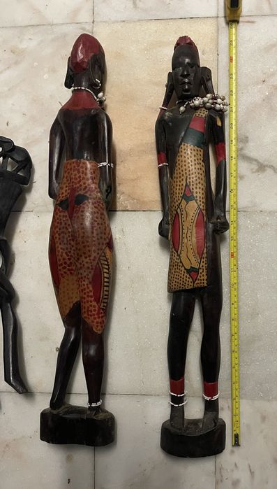 Estatuetas Africanas coleçao madeira