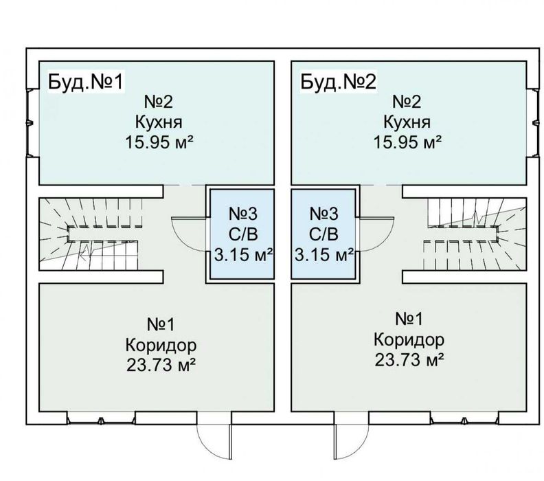 Продаж готових дуплексів в Бучі поблизу школи та Жд