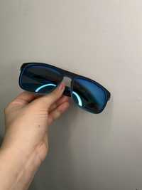 Niebieskie okulary sportowe z polaryzacją