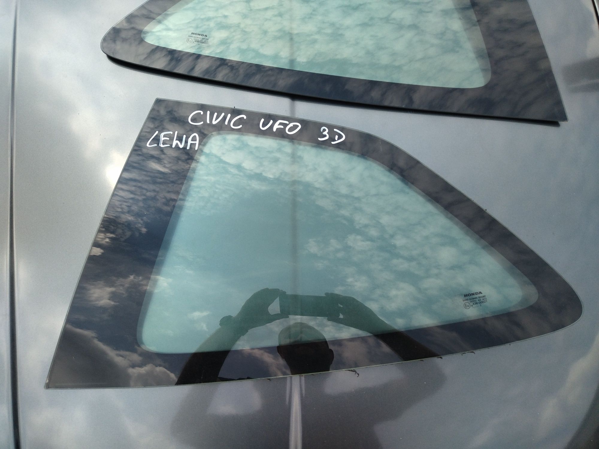 Honda Civic VIII UFO 3D Szyba Karoseryjna Lewa Prawa