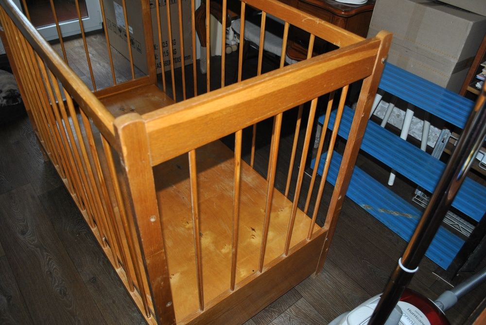 Кроватка детская деревянная кровать коричневая 2 уровня