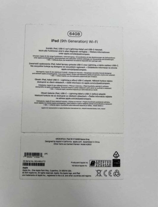iPad 9 generacji 64GB Wi-Fi Space Gray + Apple Pencil 1 generacji