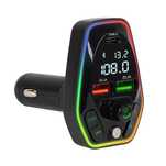 Podświetlany transmiter FM T-05 Bluetooth 5.0 SD USB QC USB-C 74-195#