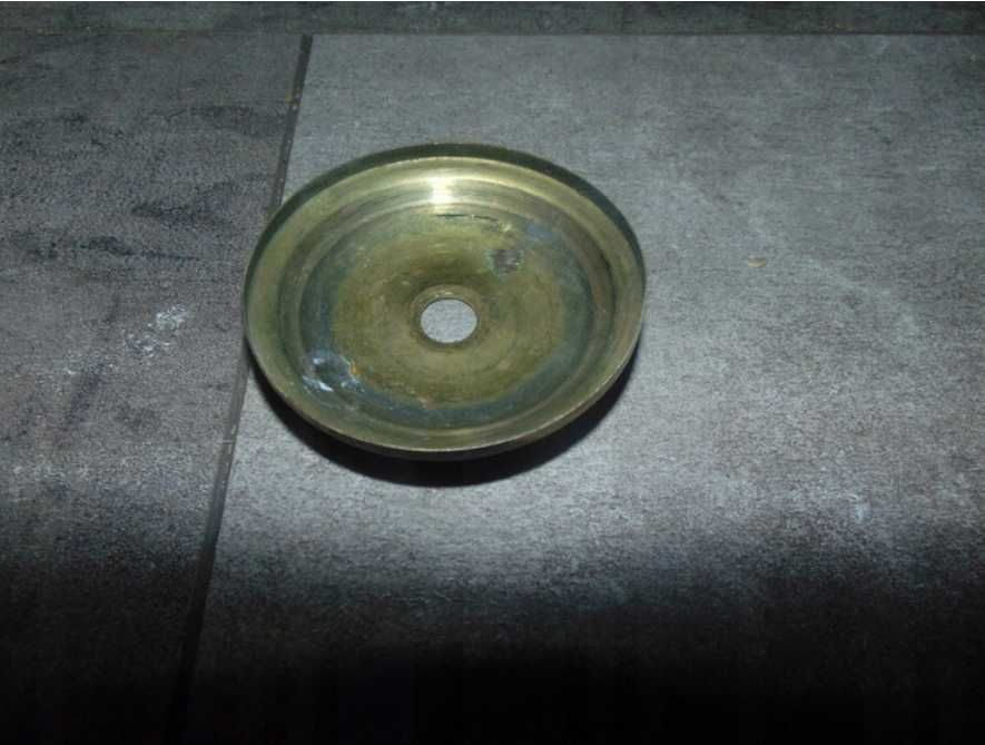 Stara mosiężna rozeta,podkloszówka,śr.66 mm.wys.14 mm.