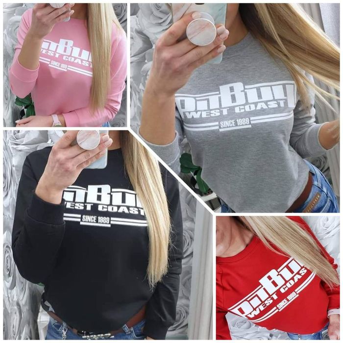 Bluzy damskie bez kaptura z logo S-XL!!