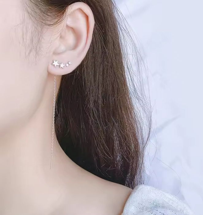 Продам серебряные серьги - протяжки