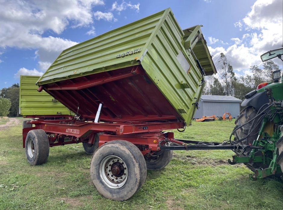Przyczepa wywrotka 18 ton, tlokowe otwieranie burty