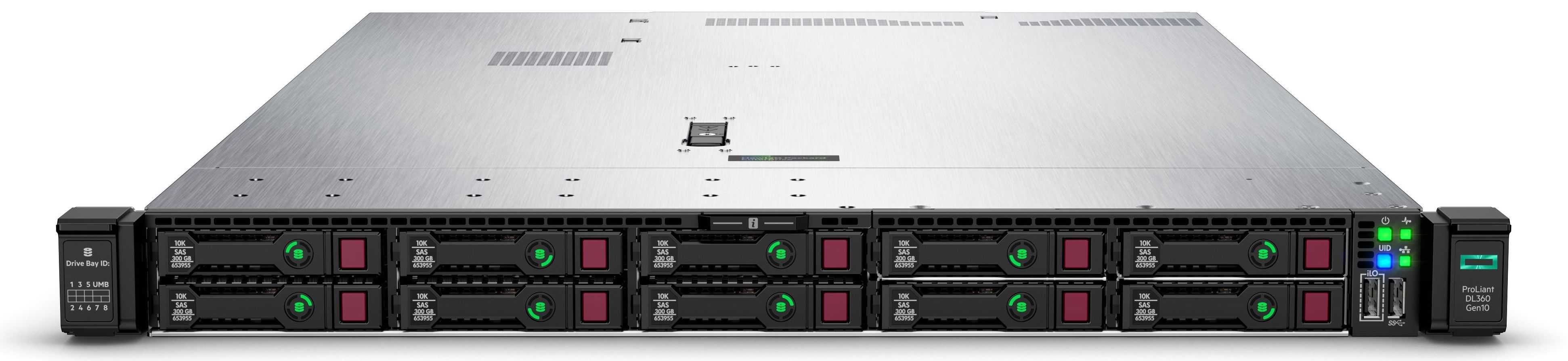 HPE DL360 GEN10 | 48 x CPU 3.2Ghz + 128GB RAM | 10 x Discos Enterprise