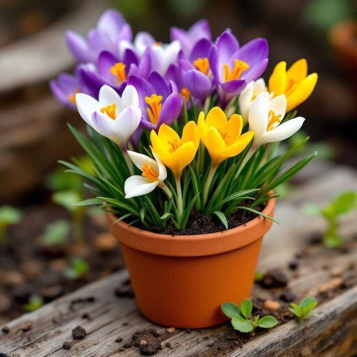 Cebulki KROKUSÓW mix kolorów KROKUS krokusy Kwiatów Kwiatowe