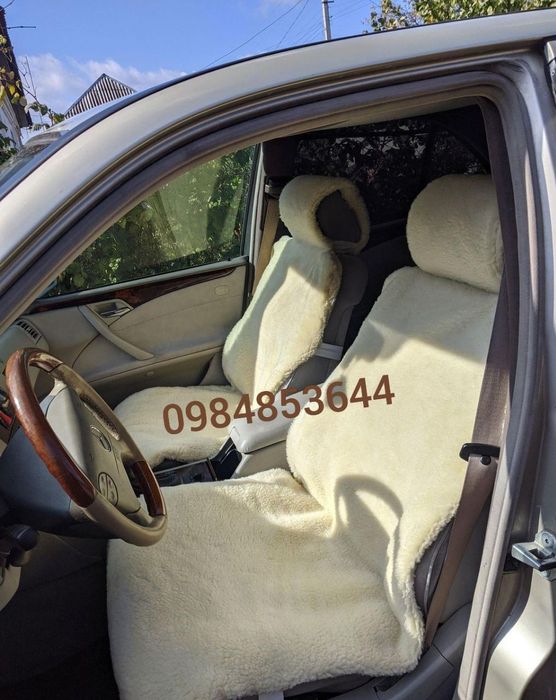 Теплі накидки для авто (60см ширина) / Чохли на сидіння овчина хутро