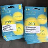 10 x EE UK +44 Starter England SIM Card Prepaid +4.65 GBP 125GB Europa