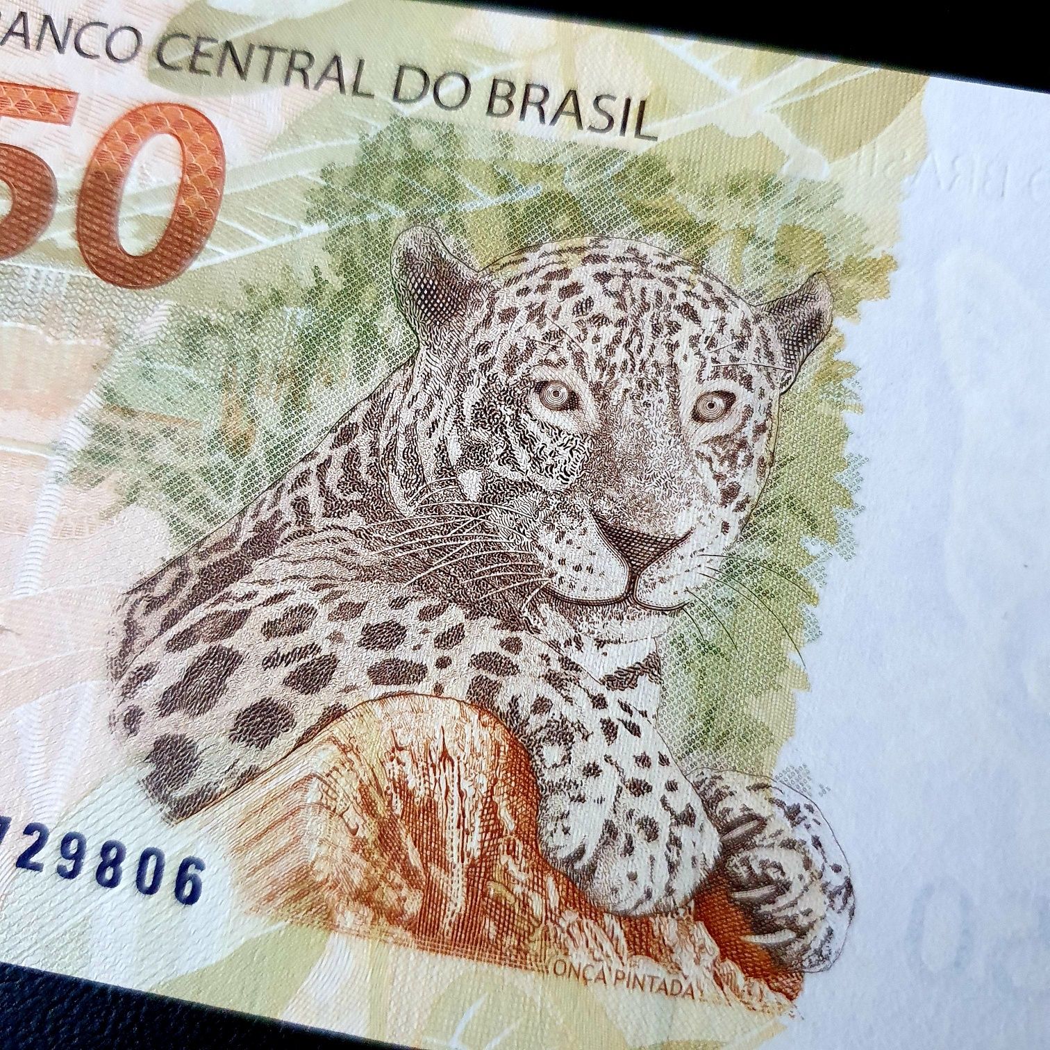 Brazylia 50 rials UNC śliczny banknot