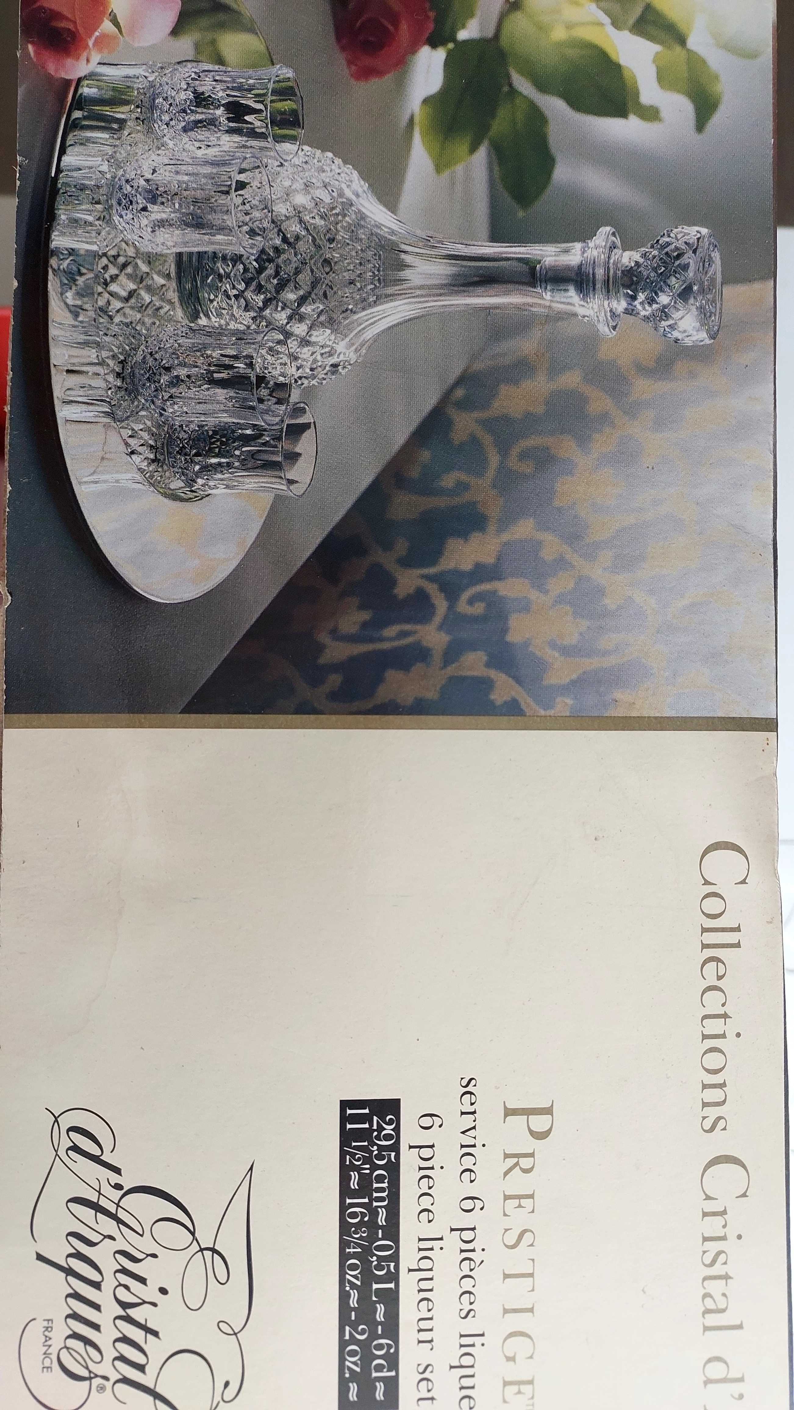 Serviço licor Cristal d'Arques