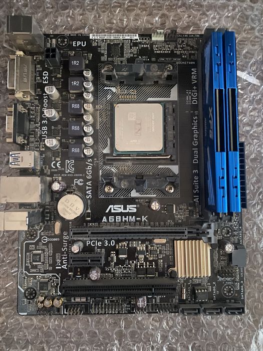 Комплект материнская плата + процесор + 16gb озу ддр3