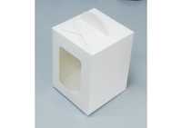 Коробка для паски 140х140х188 мм крейдована біла KPP7