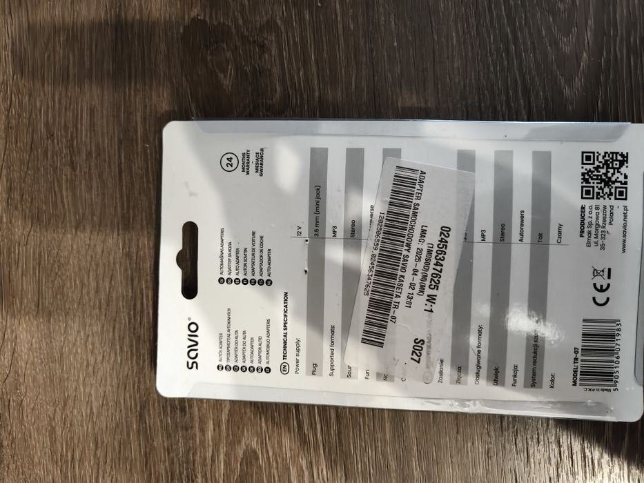 Adapter kasetowy Savio TR-07