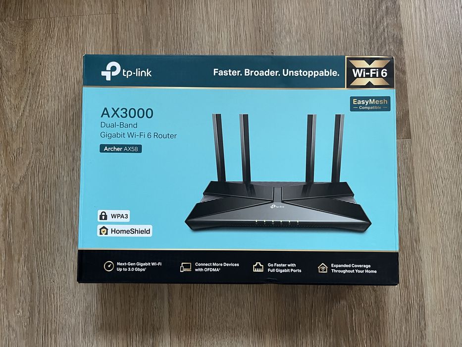 Router TP-Link AX3000 (Archer AX58) – Wi-Fi 6