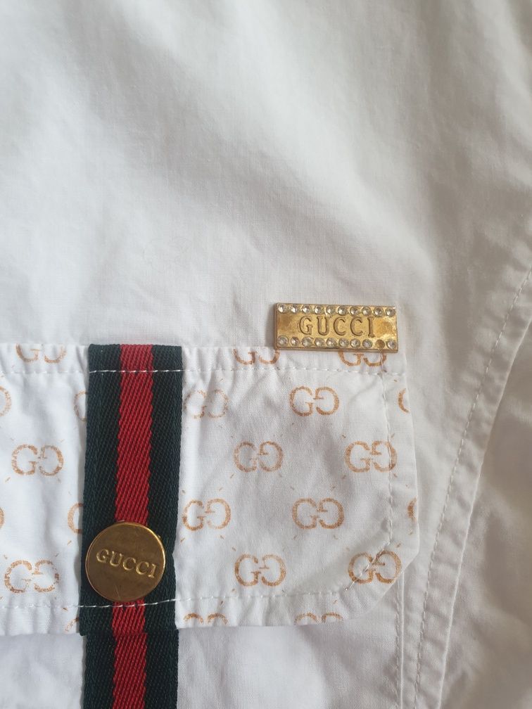 Koszula logowana Gucci Włoska XL.