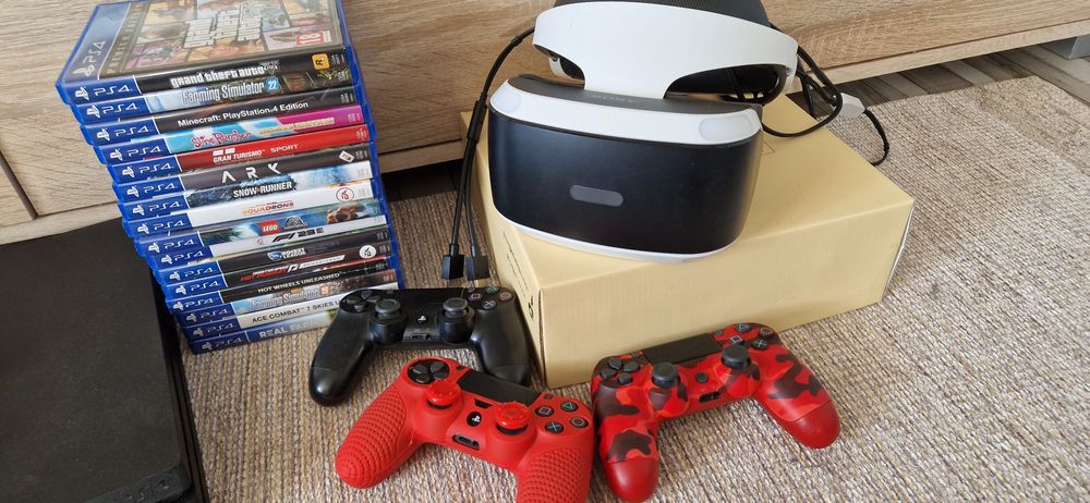PlayStation 4 + okulary vr + zestaw gier