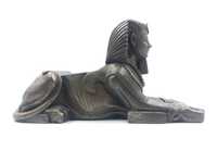 Ciężka sygnowana rzeźba figurka Sfinksa