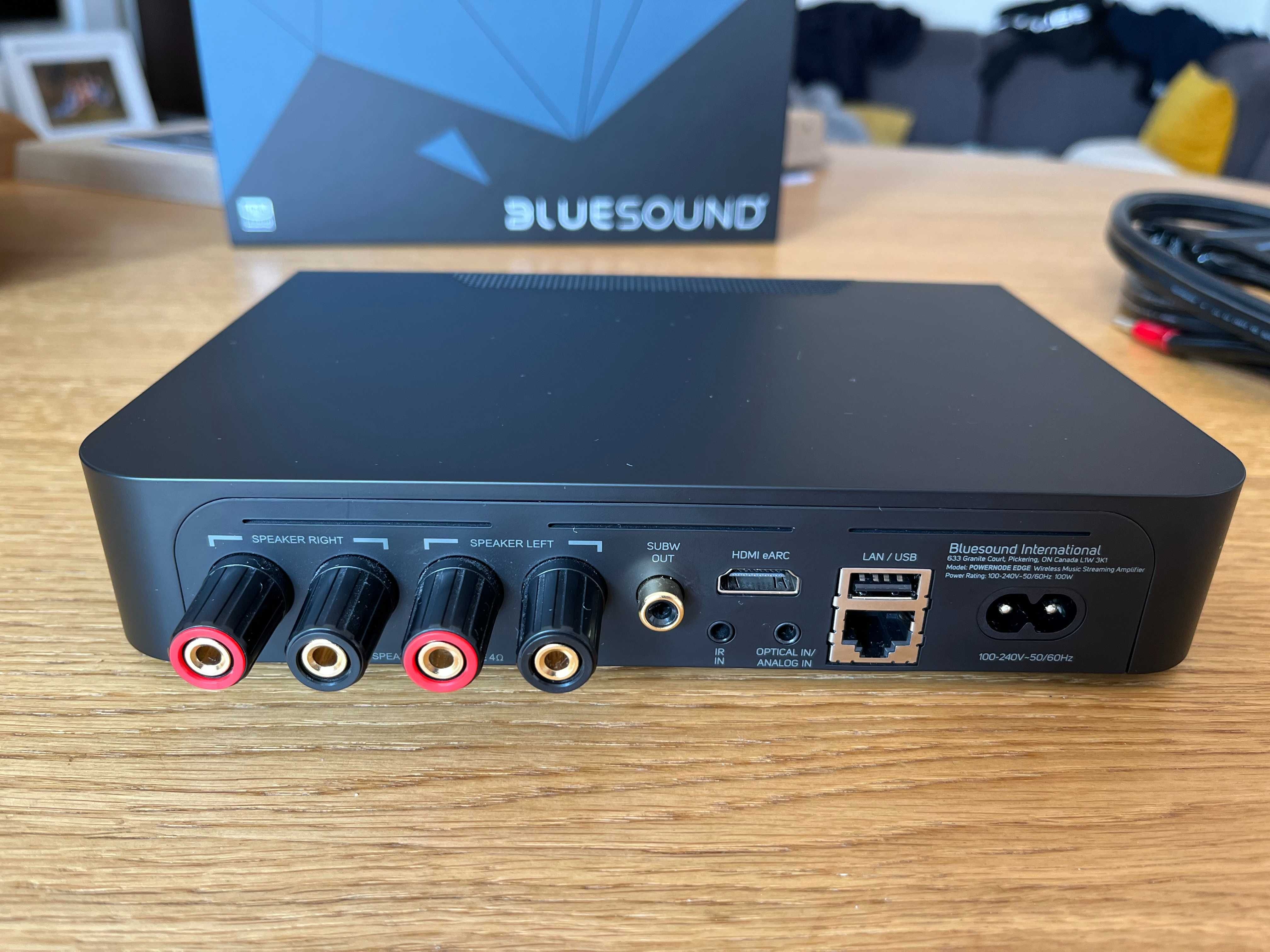 Bluesound Powernode Edge + komplet kabli głośnikowych Audioquest